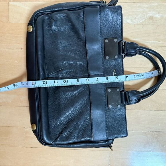 Rag & Bone Black Medium Pilot Pebbled Lambskin Leather Bag - Picture 14 of 16